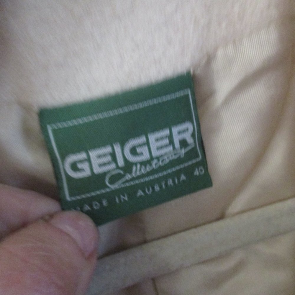 Geiger Classic Button Wool Coat Jacket Button Lin… - image 4